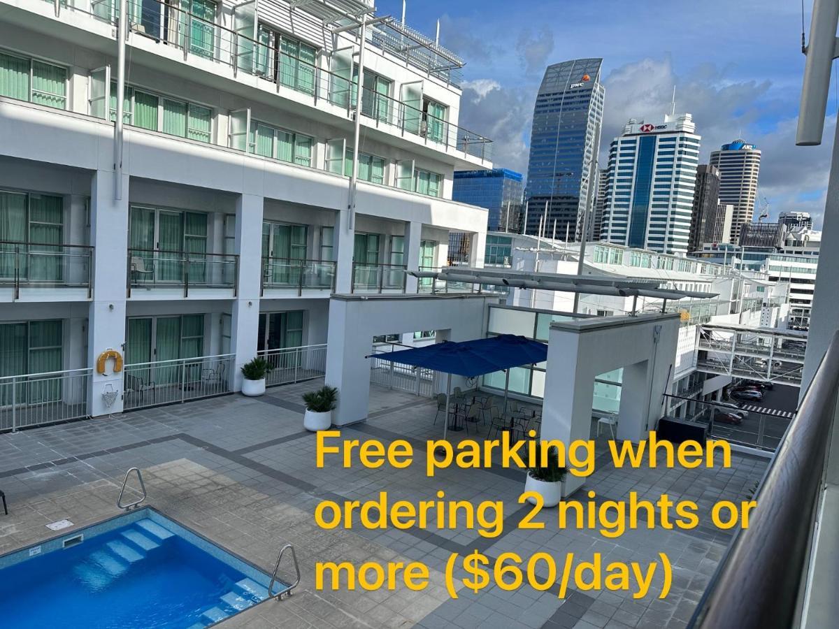 Waterfront Seaview Hotel Apartment - Same Building Block As Auckland Hilton Extérieur photo